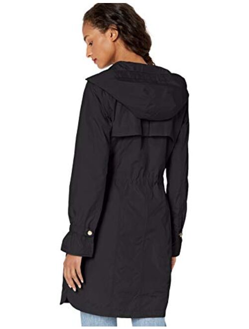 Cole Haan womens Hooded Anorack Rain Coat