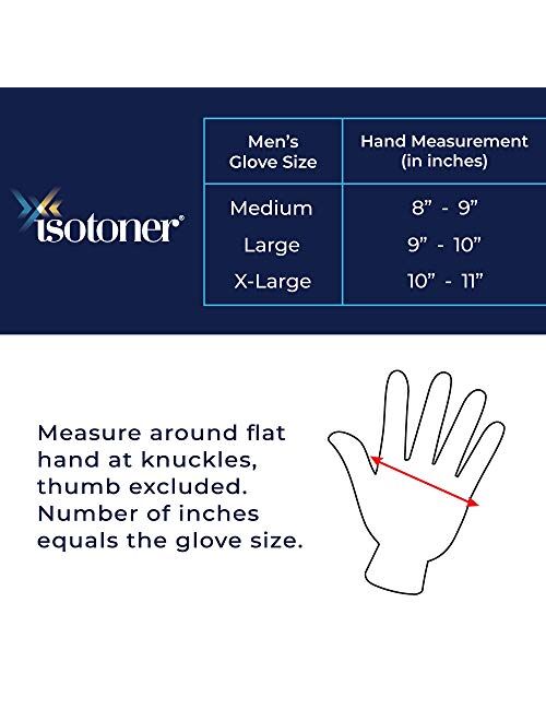 isotoner Men's Fleece Touchscreen Glove, Water-Repellent with a Sherpa Soft Lining