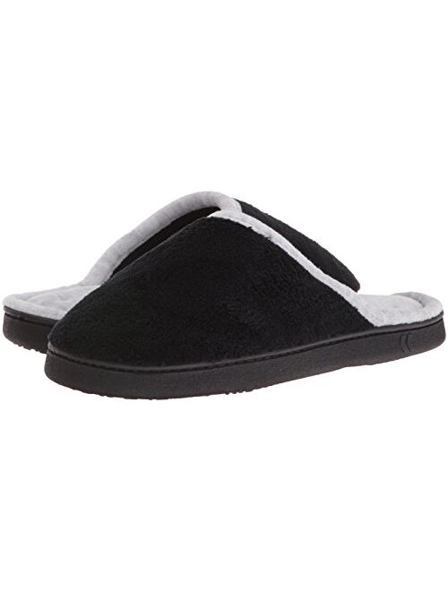 ISOTONER Women's Terry Wide Width Slip On Clog Slipper for Indoor/Outdoor Comfort
