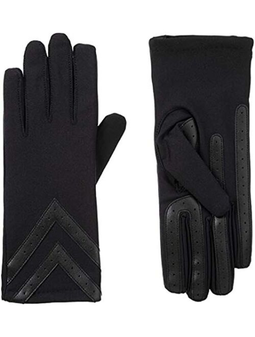 Isotoner smarTouch SPANDEX Cold Weather Gloves with Spandex and a Warm Fleece Lining