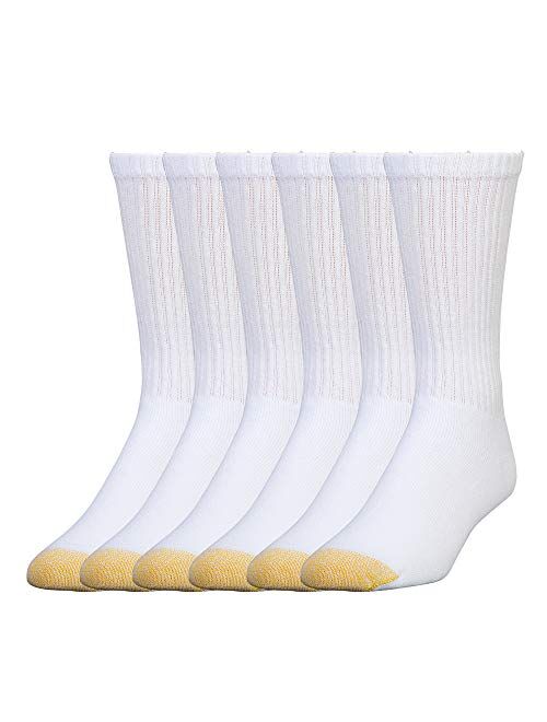 Gold Toe Men's Harrington Crew Socks, 6 Pairs
