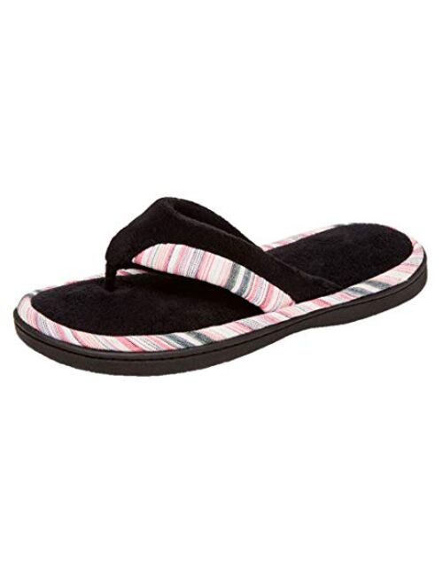 isotoner Women's Mandy Microterry Thong Slipper