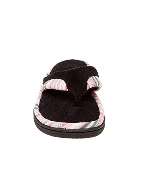 isotoner Women's Mandy Microterry Thong Slipper
