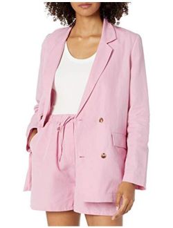 The Drop Women's Irene Loose-Fit Double Breasted Blazer