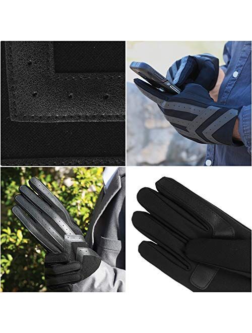isotoner Men’s Spandex Touchscreen Cold Weather Gloves