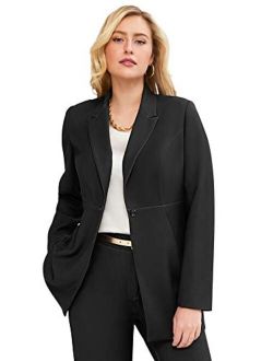 Jessica London Women's Plus Size Bi-Stretch Blazer Professional Jacket