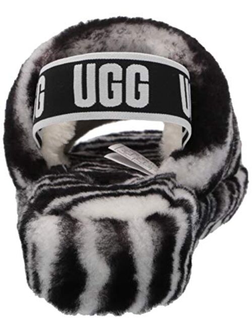 UGG Women's Fluff Yeah Slide Zebra Slipper