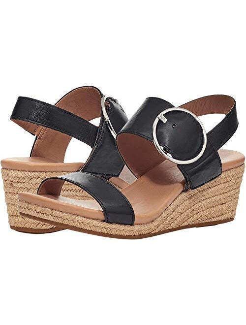 UGG Women's Navee Espadrille Round toe ankle strap Wedge Sandal