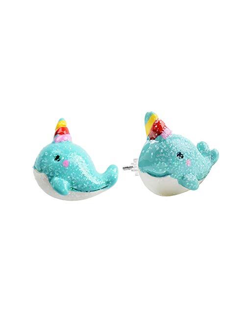 12/30 Pack Earrings for Girls, 2021 Cute Colorful Hypoallergenic Festival Gift Kid's Innovative Lovely Earrings