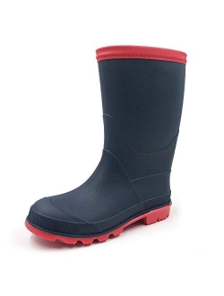 Kids Rain Shoes Easy On Rubber Rain Boots (Toddler/Little Kid/Big Kid)