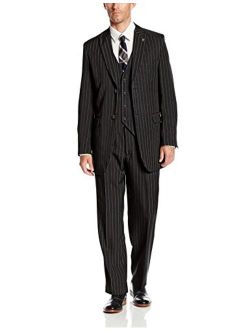 Men's Mars Big and Tall Vested 3 Piece Suit