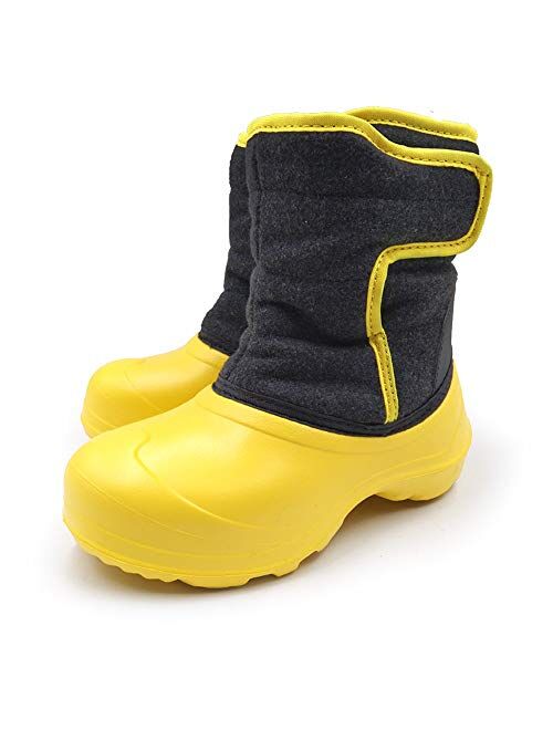 Amoji Boy Outdoor Winter Boots Girl Snow Shoes Waterproof for Little Kids/Big Kids