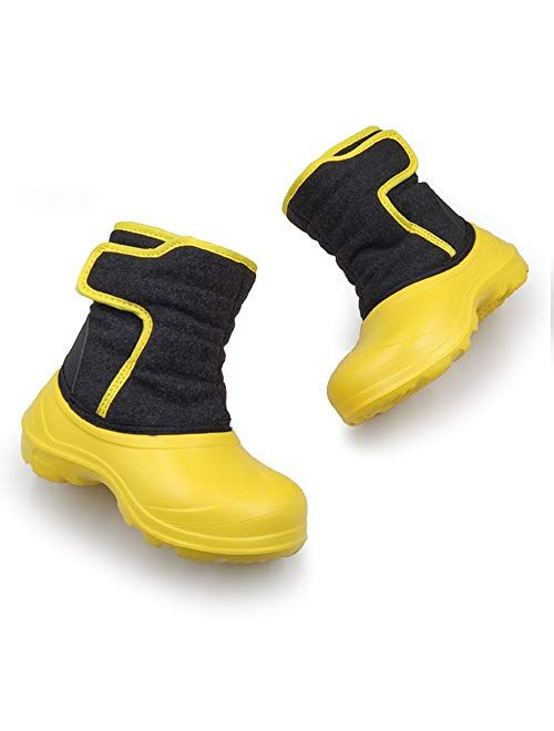 Amoji Boy Outdoor Winter Boots Girl Snow Shoes Waterproof for Little Kids/Big Kids 