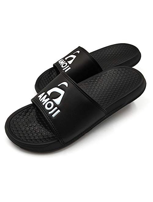 Amoji Unisex Sport Slides Athletic Slippers Sandals SS1801