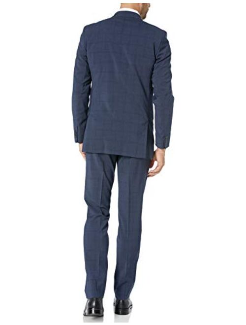 Kenneth Cole New York Men's Travel Ready Finished Bottom Suit