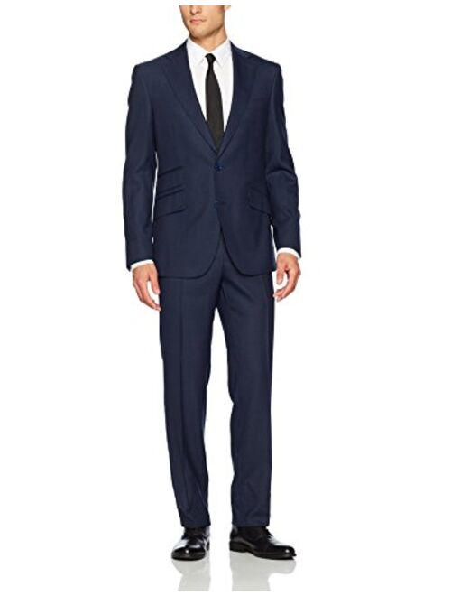 Robert Graham Men's Heams Modern Fit 2 Button Notch Lapel Side Vent Suit