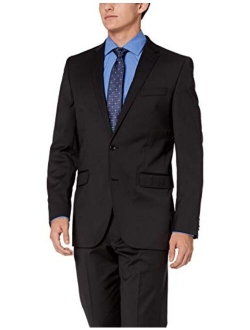 New York Men's Slim Fit Solid Suit