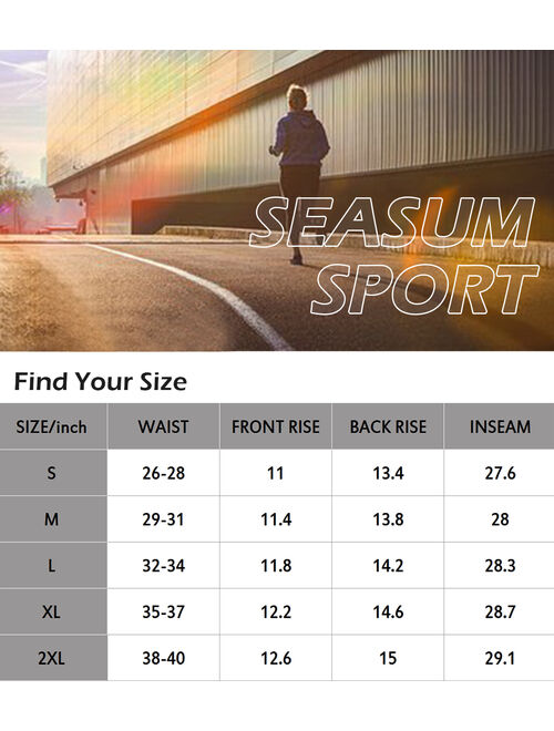 SEASUM Men's Joggers Sweatpants with Zipper Pockets Elastic Waist Workout Athletic Sports Pants Streamlined Stripped Running Pants White S