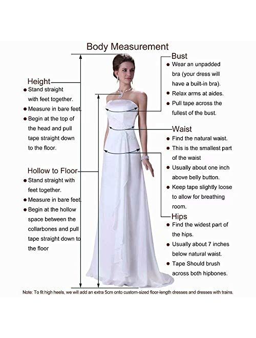 LanierWedding Women's Off Shoulder Thigh High Slit Gown