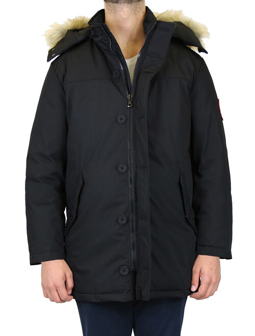 GBH Mens Tech Heavyweight Long Parka Winter Jacket Coat