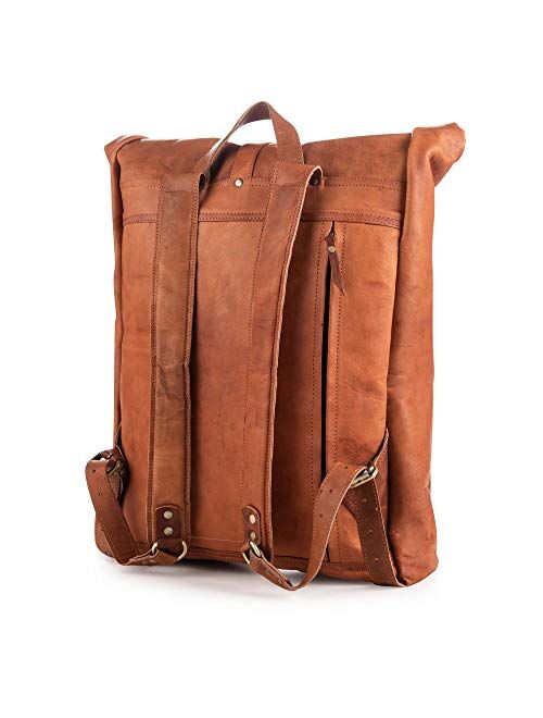 Berliner Bags Leather Backpack Utrecht XL Laptop Rucksack Vintage Brown
