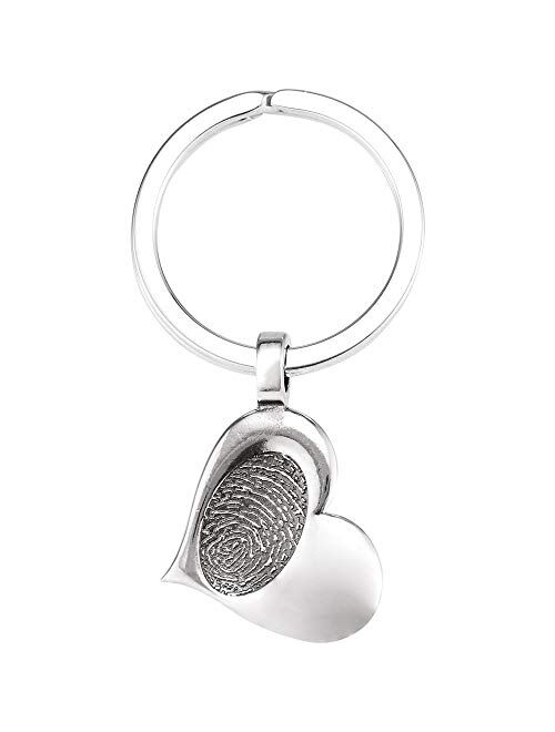 Heartprint You Touched My Heart Keyring (30mm x 21mm)