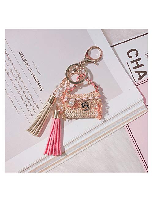 Fuxwlgs Keychain Creative Beautiful Bag Keychains Delicate Bag Key Chain