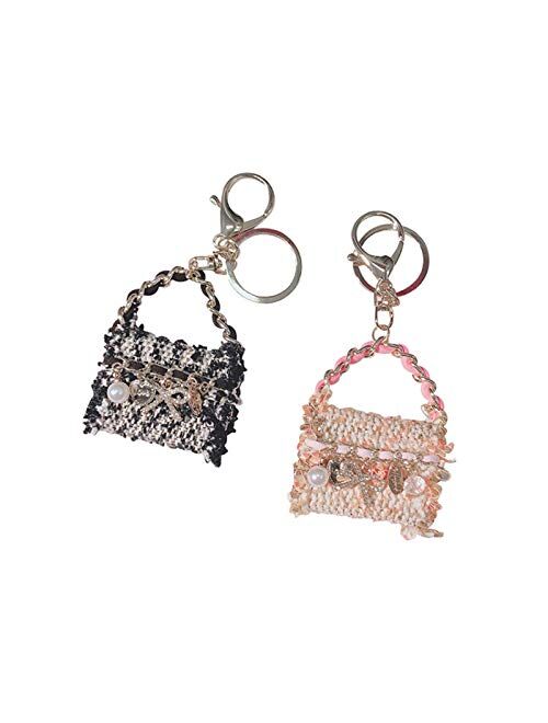 Fuxwlgs Keychain Creative Beautiful Bag Keychains Delicate Bag Key Chain