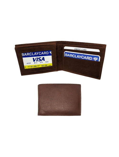 Flash eSales Men's Classic Bi-fold Genuine Leather Wallet
