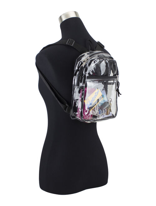 Eastsport Clear Mini Backpack, Black