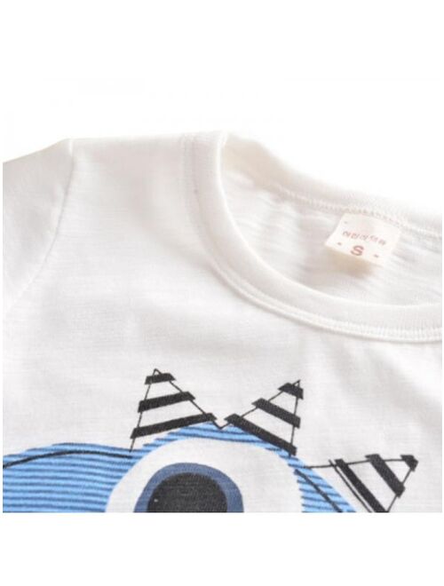Topumt 2pcs Toddler Baby Kids Boys Summer T-shirt Tops+Shorts Pants Outfits