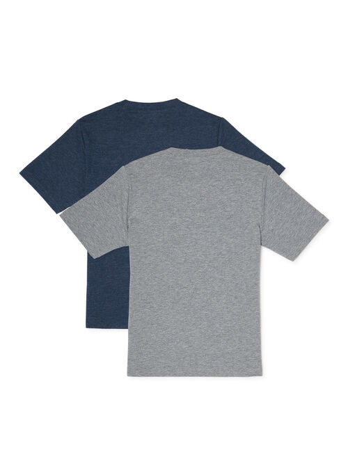 Athletic Works Boys Jersey Knit Short Sleeve 2-Pack T-Shirts, Sizes 4-18 & Husky