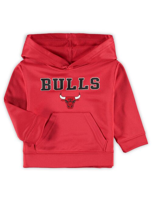 Infant Red Chicago Bulls Fleece Pullover Hoodie