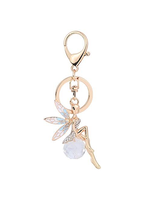Hzwlsd Keychain Fashion Ballerina Girl New Keychain Bag Key Holder
