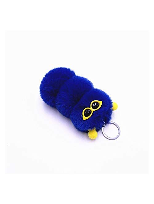 Fylsdes Cartoon Keychain New Cute Keychain Cute Candy Color Cartoon Plush Bag Pendant Car Key Chain Accessories (Color : 11, Size : 13 cm)