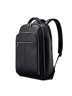 Classic Leather Backpack, Black, One Size