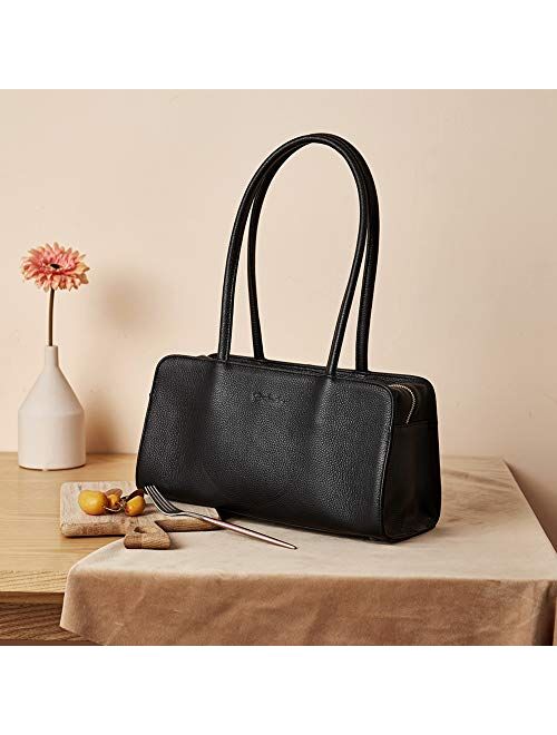 BOSTANTEN Women Designer Handbags Genuine Soft Leather Top Handle Purses and Handbags Satchel Shoulder Bag