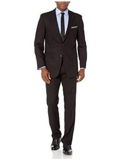 Men's Two Piece Finished Bottom Slim Fit Suit