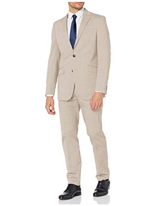 Kenneth Cole Unlisted Mens Stretch Chambray Suit 