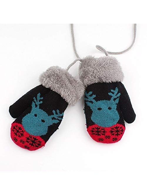 No-Branded Yllanmg Unisex Warm Soft Knitted Mittens