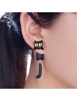 ZaH Pair of 925 Silver Earring Cartoon Animal Jewerly Gift Earring for Women, Men, Kids