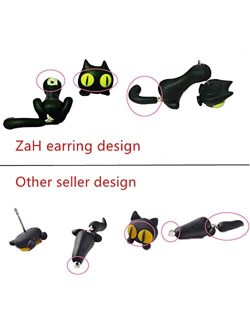 ZaH Pair of 925 Silver Earring Cartoon Animal Jewerly Gift Earring for Women, Men, Kids