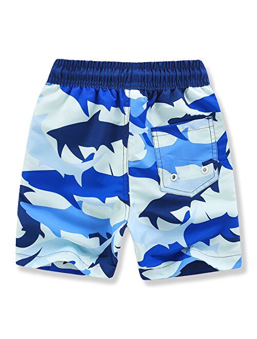 Kute 'n' Koo Boys Swim Trunks, UPF 50+ Quick Dry Boys Swim Shorts, Toddlers Swim Trunks Size from 2T to 18/20