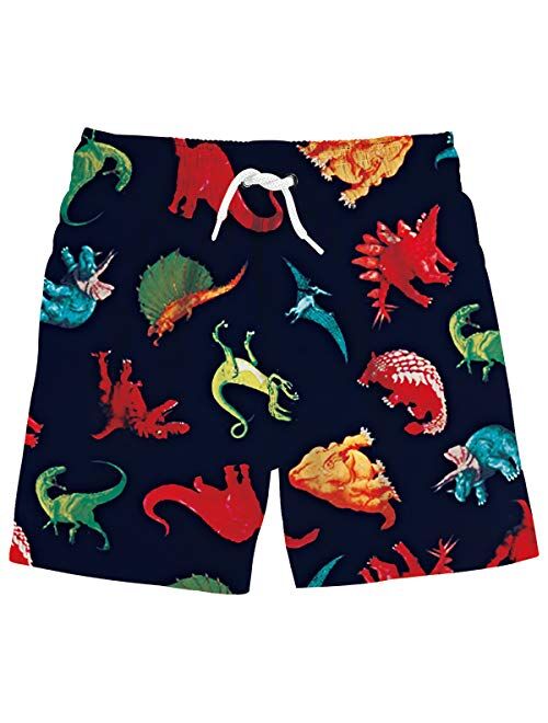 uideazone Boys 3D Printed Funny Swim Trunks Quick Dry Beachwear Sports Running Swim Board Shorts