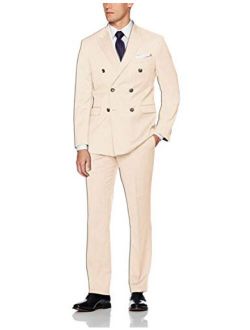 Frank Men's Men's Classic Fit 2 Piece Suit Blazer Jacket Tux & Flat Pants Set