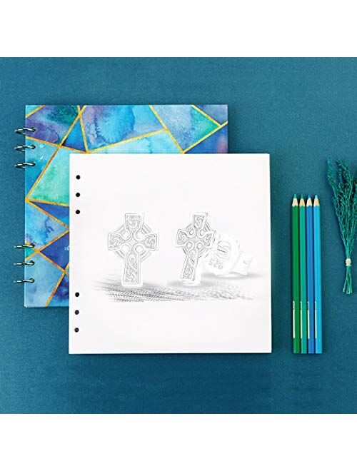 INFUSEU Sterling Silver Celtic Knot Stud Earrings Tiny Delicate Ear Studs 7-10 mm for Women Girl Irish Small Jewelry