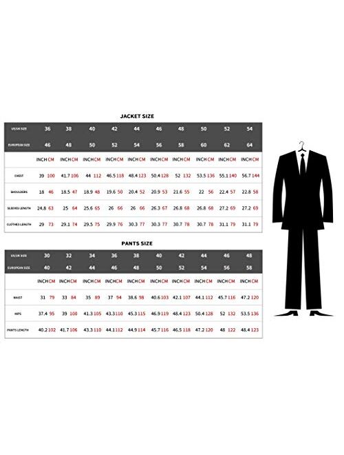 Frank Men’s Suit Slim Fit Double Breasted 3-Piece Suit Blazer Dress Business Wedding Party Jacket Vest & Pants