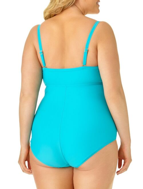 Catalina Plus Size Shirred Lingerie One Piece
