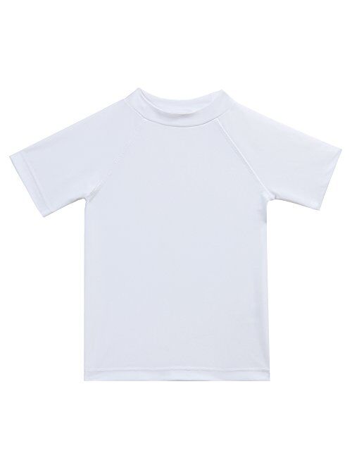 ESTAMICO Boys' UPF 50+ Short Sleeve Rashguard Athletic Swim Tee