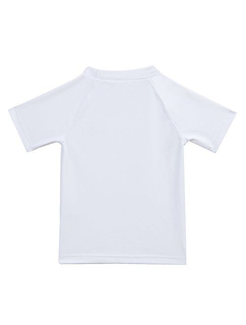 ESTAMICO Boys' UPF 50+ Short Sleeve Rashguard Athletic Swim Tee